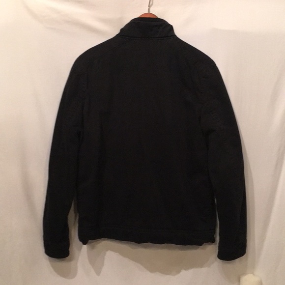 Black cotton American Eagle jacket with medium weight lining. - Picture 3 of 3